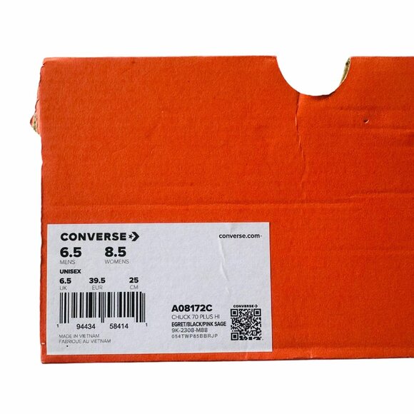 ⭐Converse Chuck 70 Plus Hi 6.5 Men's Shoes Beige Floral Paisley Sneakers A08172C - Picture 9 of 10